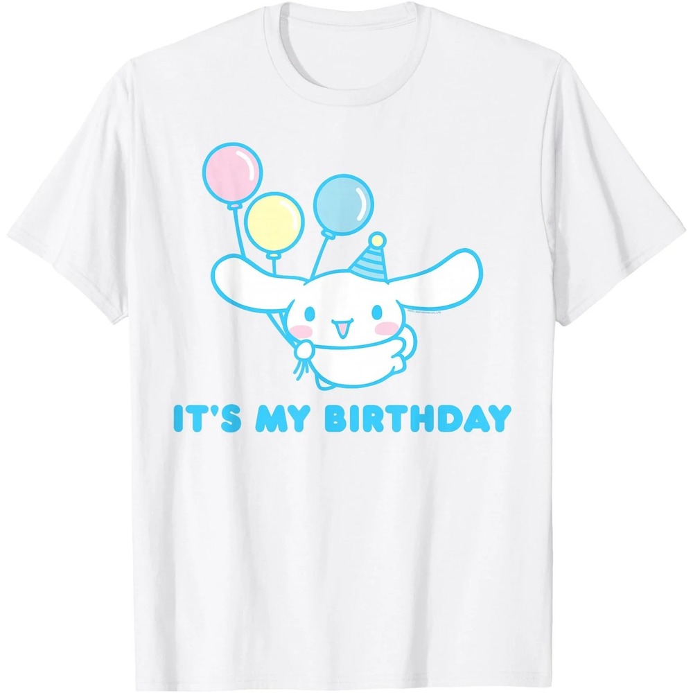Sanrio Cinnamoroll Kids Birthday Graphic‎ T-Shirt White Short Sleeve